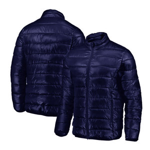 2025 Premium Quality Men's Winter <b>Jacket</b> Custom Logo Printed Nylon Puffer with Solid Pattern Zipper - Product Image 4