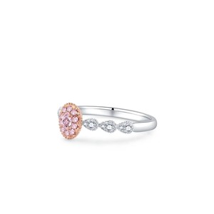 Anillo de compromiso con diamante talla pera y banda halo, diamantes blancos, estilo clásico para mujer, certificado IGI - Product Image 4