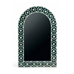 Miroir décoratif en verre avec cadre en os incrusté et forme arche rayonnante, idéal pour la décoration murale du salon et de la chambre - Vente chaude - Product Image 6