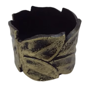 Vintage Leaf Design <b>Aluminium</b> Napkin Ring Antique Finish Decorative <b>Table</b> Napkin Holder for Dining <b>Table</b> Wedding Party. - Product Image 1