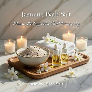 Sal de Baño Natural Ecológica del Himalaya con Aceite Aromático de Jazmín, para Spa, Jardín, Relajación, Terapia, Cuidado de la Piel, Mezcla de Cristales Aromáticos Puros - Product Image 4