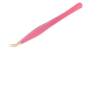 Pinzas de Precisión de Acero Inoxidable con Punta Suave para Aplicación de Extensiones de Pestañas - Product Image 5
