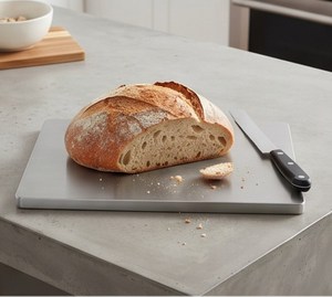 Planche à découper rectangulaire en acier inoxydable de qualité supérieure, finition brossée - Product Image 5