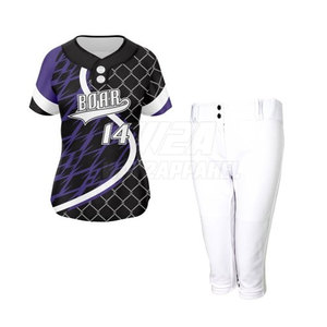 Uniforme de Softbol, Conjunto Deportivo de Tela Ligera con Camiseta y Pantalones para Entrenamiento al Aire Libre - Product Image 3