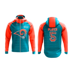 Top Ranking Sublimation Printed Men's Sportswear Training <b>Hoodies</b> Durable Football Team Club <b>Zip</b>-<b>Up</b> <b>Hoodies</b> - Product Image 4