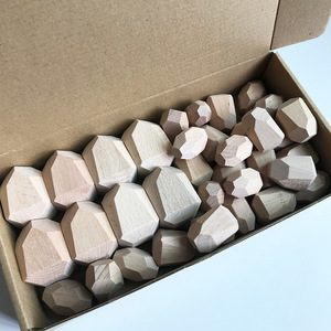 Piedras de Equilibrio de Madera Natural Pulidas a Mano para Niños, Decoración de Estilo Nórdico para Guardería, Juguete Educativo de Juego Abierto - Product Image 2