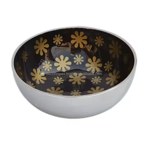 ชามเสิร์ฟอาหารอลูมิเนียมดูพรีเมียมชามเสิร์ฟอาหารบนโต๊ะสำหรับบ้านและงานแต่งงาน - Product Image 2