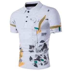 เสื้อโปโลพิมพ์ลายซับลิเมชั่น ผ้าเนื้อนุ่ม ระบายอากาศดี ดีไซน์ทันสมัย ใส่ได้ทุกวัน แฟชั่นผู้ชาย สไตล์สตรีทแวร์ - Product Image 6