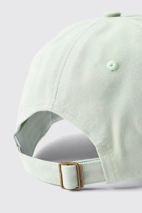 Unisex Light Green 6-Panel Cotton Baseball <b>Cap</b> Fitted Casual Solid Color Adult Hat Four Seasons Wear - Product Image 5