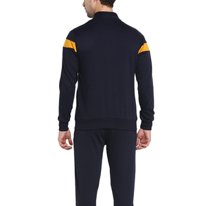 High Quality Men Tracksuit 2 Piece Set Color Block <b>Zip</b> <b>Up</b> <b>Jacket</b> Sweatpants Custom Logo Blank Activewear Jogging Sportswear Set - Product Image 6