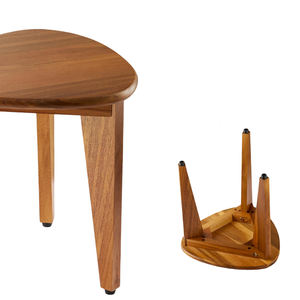 Taburete de pie de ducha de esquina con diseño de madera de acacia para afeitarse y bañarse, Banco de ducha para baño, ducha interior - Product Image 4