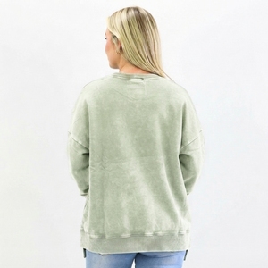 Sudadera Exclusiva para Mujer con Lavado Ácido, Ropa de Moda de Alta Calidad con Inspiración Vintage, con Etiqueta Privada OEM, Venta al Por Mayor por Talla - Product Image 6