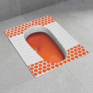 Designer Red Double Color Squatting <b>Pan</b> Durable <b>Ceramic</b> Orissa Toilet With Flush System For Bathroom WC - Product Image 3