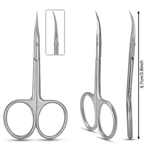 Tijeras de Belleza de Alta Calidad, Ligeras y Duraderas, de Acero Inoxidable Curvado, Diseñadas Específicamente para el Cuidado y el Aseo Preciso de las Uñas - Product Image 1
