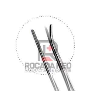 Pinzas hemostáticas Rochester Pean de 12 pulgadas, rectas y curvas, 2 unidades, tres posiciones de bloqueo, acero inoxidable - Product Image 4