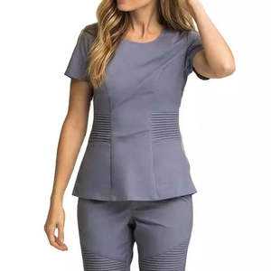 Uniformes de Hospital Altamente Recomendados, Uniformes Médicos de Enfermería, Conjuntos de Uniformes de Manga Corta para Mujeres, Conjunto de Uniformes de Enfermera - Product Image 1