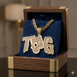 925 <b>Silver</b> Brilliant Cut Moissanite Diamond Gold Plated Custom Letter <b>Initial</b> Name Charms <b>Pendants</b> Hip Hop Style Unisex Necklace - Product Image 4