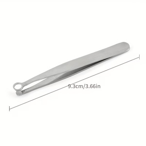 Pinzas Profesionales de Acero Inoxidable para Recortar el Vello de la Nariz, con Punta Redondeada Segura, Herramienta Manual para Eliminar el Vello de la Nariz para Hombres y Mujeres - Product Image 3