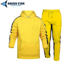 Unisex Orange Lightweight Tracksuit Hoodie with Side Pockets and Drawstring <b>Pants</b> Casual Sportswear Set for Adults Winter Wear - Product Image 6
