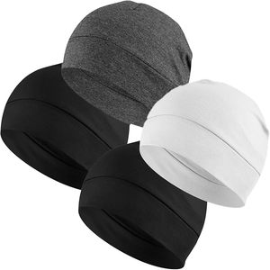 Bonnet unisexe pour adulte, couleur unie, 100% polyester, respirant, imperméable, évacuant l'humidité, style décontracté, extensible, tricot plat - Product Image 3