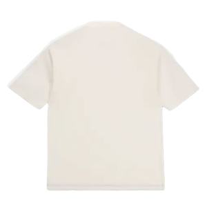 OEM 2025 Nouveaux T-shirts pour hommes de haute qualité, vintage, avec logo personnalisé, séchage rapide, respirants, 300g polyester/coton, blancs, unis - Product Image 4