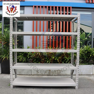 Rack durable à usage moyen avec structure en acier solide et étagères réglables pour un stockage efficace dans les entrepôts - Product Image 4
