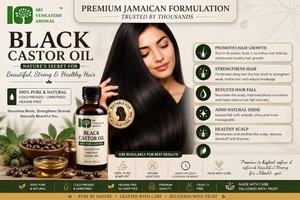 Jamaican Black Castor Oil Cold Pressed Carrier Oil for Cosmetic Personal Care <b>Hair</b> Care Formulations Bulk Supply OEM ODM Export - Product Image 5