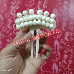 Épingle/bâtonnet à cheveux en os de buffle naturel OU fourche à cheveux, nouveau style 2026, pour fixer les chignons et les torsades. - Product Image 2