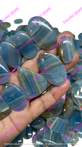 FAIJAN GEMS Pierre naturelle de calcite bleue faite à la main, très vendue, pour la décoration intérieure, artisanat, toutes formes, pour la fabrication de bijoux et pendentifs - Product Image 3