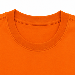Camiseta de Cuello Redondo de Algodón Lisa Naranja al por Mayor para Hombre, Fabricante de Camisetas Casuales de Manga Corta con Logotipo Personalizado - Product Image 5