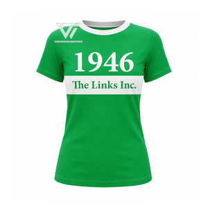Camiseta Bordada Personalizada al por Mayor para Mujer de la Hermandad The Links Incorporated - Product Image 1