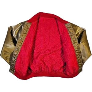 Gran oferta, chaquetas universitarias de satén de alta calidad para hombre, chaqueta de béisbol de satén de tela de estilo universitario transpirable de talla grande - Product Image 3