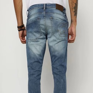 Pantalones Vaqueros Acampanados para Hombre, Personalizados de Fábrica, al por Mayor, con Logotipo Personalizado, de Mezclilla Gruesa, de Cintura Alta, de Secado Rápido para Uso Diario - Product Image 3