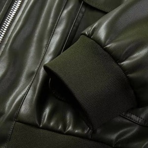 High Street Brand Leather Coat <b>Men's</b> Autumn Winter New Thickened Warm Detachable <b>Fur</b> Collar Business Casual Leather <b>Jacket</b> <b>Men</b> - Product Image 4