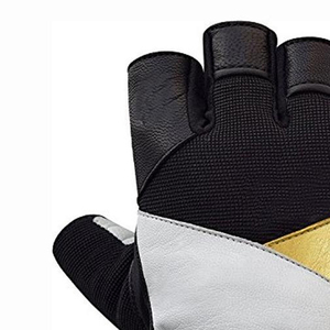 Durable Leather <b>Weight</b> Lifting <b>Gloves</b> Breathable Design Half Finger Velcro Closure <b>Weight</b> Lifting <b>Gloves</b> for Gym <b>Training</b> - Product Image 3