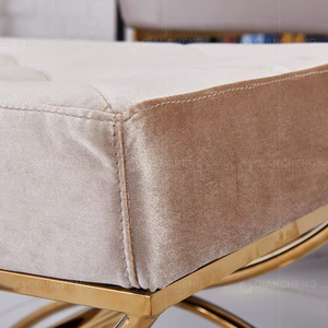 Taburete Otomano Moderno Multifuncional de Terciopelo y Metal, Calidad de Exportación, Gran Venta 2k25 - Product Image 5