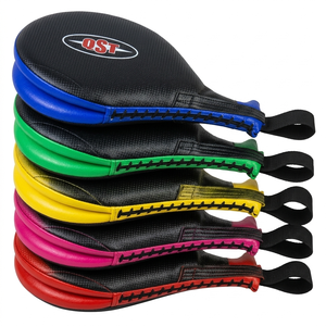 Pad de frappe double pour Taekwondo en PU léger, raquettes souples très résistantes, design de logo personnalisé, unisexe, personnalisable - Product Image 1