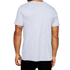 Haute qualité 100% coton biologique T-shirts pour hommes col rond poitrine imprimé Logo décontracté à manches courtes grande taille uni teint fait - Product Image 2