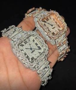 Reloj de Lujo con Incrustaciones de Moissanita VVS, Pasa el Test de Diamantes, Estilo Hip Hop, Automático, Mecánico, para Hombre, Modelo Thorn, Reloj UK - Product Image 1