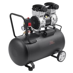 Compressore d'Aria Ultra Silenzioso 2HP 5.3 CFM@90 PSI Senza Olio, Serbatoio in Acciaio da 15 Galloni, Pressione Massima di Lavoro 125PSI, 78dB - Product Image 1