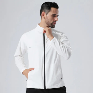 เสื้อแจ็กเก็ตกันลมมีฮู้ดแบบสปอร์ตเสื้อฮู้ดกันลมมีฮู้ดสำหรับยิมมืออาชีพ & วิ่งฝึกซ้อมปรับแต่งสี & โลโก้ได้ - Product Image 1