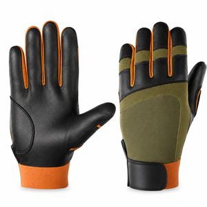 Gants de frappeur de baseball et softball personnalisés avec logo sur mesure, fermeture auto-agrippante, support de poignet, en cuir pour entraînement masculin - Product Image 1