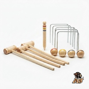 Croquet Garden Match Ready Lawn Game Equipment Professional Wooden Set Premium Outdoor Family Recreation Quality - Product Image 2