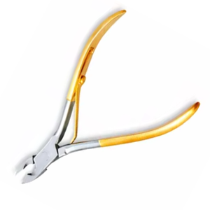 ที่ตัดหนังกำพร้าสแตนเลสสตีลคุณภาพพรีเมียม ด้ามจับสีทอง ใบมีดคมกริบ สำหรับมืออาชีพ ใช้ตัดเล็บมือและเล็บเท้า - Product Image 1