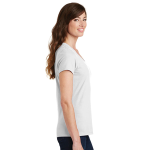 Women's V Neck T Shirt Short Sleeve Cotton Casual Loose Fit Summer Basic Top Selling For Summer Women's V Neck T Shirt - Product Image 3