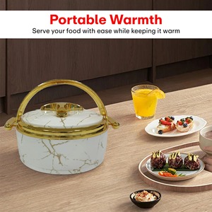 Ensemble de casseroles de service en marbre noir de luxe, parfait pour la cuisine, les repas et les cadeaux, bols de rangement alimentaire haut de gamme - Product Image 5