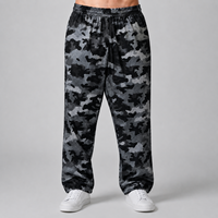 Pantalon de survêtement personnalisé 100 % polyester pour homme, en coton vierge, pour la gym et le sport, fabrication de pantalons décontractés pour homme