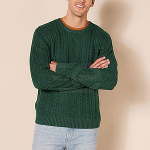 Pulls pour hommes, pull tricoté chaud, décontracté, à manches longues, col rond, confortable, à la mode, vêtements légers pour hommes - Product Image 6