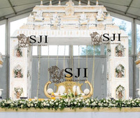 Mandap de mariage moderne et durable en fibre, thème sud-indien, emballage personnalisé, marque Shobha Jain Impex, nouveau design, livraison rapide