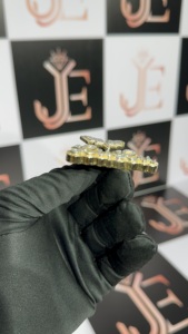 Collier pendentif personnalisé avec nom en écriture cursive, tendance, serti de moissanite LULU, en argent sterling 925, bijoux pour rappeurs - Product Image 4